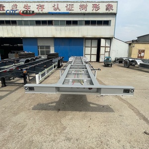 Semi-remorque squelette 2 essieux 40T avec pneus 12R22.5 pour conteneur 40 pieds, directement de l'usine, pour la Côte d'Ivoire - Product Image 1