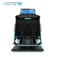 Simulateur de vol VR 9D à mouvement complet immersif en acier pour parcs d'attractions HEROVR