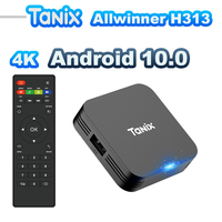 Tanix TX1 Global DC 5V/2A 8GB/16GB Allwinner H313 Quad-Core Android 10 TV Box 4K HDR Lecteur multimédia 3D