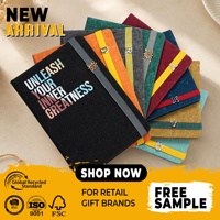 Carnet promotionnel A5, bloc-notes personnalisé avec logo, échantillon gratuit, nouveautés, élastique, cadeau d'affaires, 160 pages lignées, couverture rigide