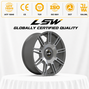 LS8048 20x9.0 5x114.3 Chrome Finished Alloy <b>Wheels</b> Split <b>Spoke</b> Rims Universal Fit - Product Image 3