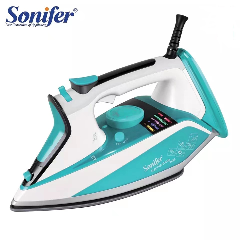 Sonifer SF-9059 LED происходит автоматическое отключение защиты безопасности само-очищающееся триста двадцать пять миллилитров (подошвы на плоской подошве Смарт паровой нажатия Железный Электрический