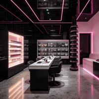 Présentoir de Maquillage Personnalisé pour Magasin de Cosmétiques – Design Moderne et Personnalisé pour Boutique de Beauté – Étagère à Cosmétiques sur Mesure