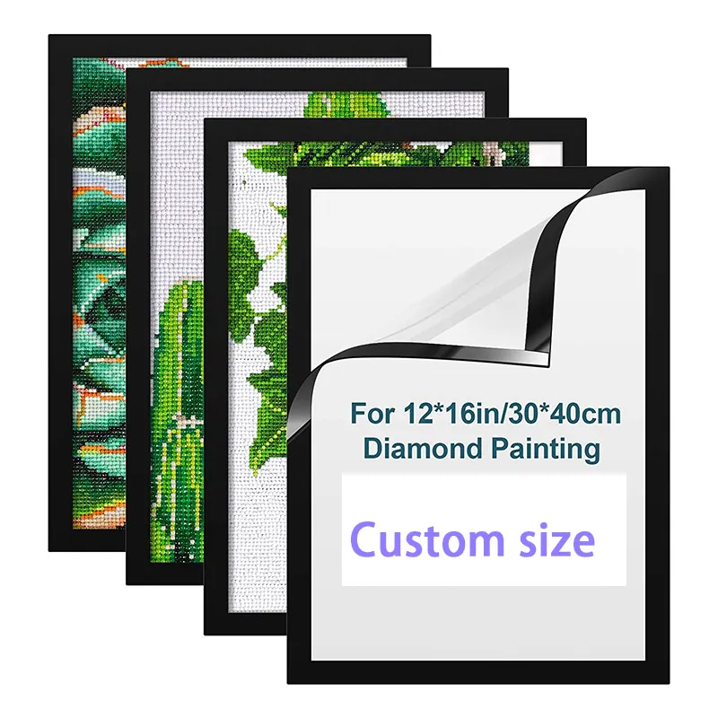 Popular magnetic diamond art frame self-adhesive frame for diamond painting picture 30 x 40cm