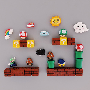 Imanes de Refrigerador 3D de Poliresina con Diseño Tradicional de Arcoíris en la Nube, Resistentes al Agua, Duraderos, Estilo de Dibujos Animados de <span class=keywords><strong>Mario</strong></span>, Decoración de Cocina - Product Image 5