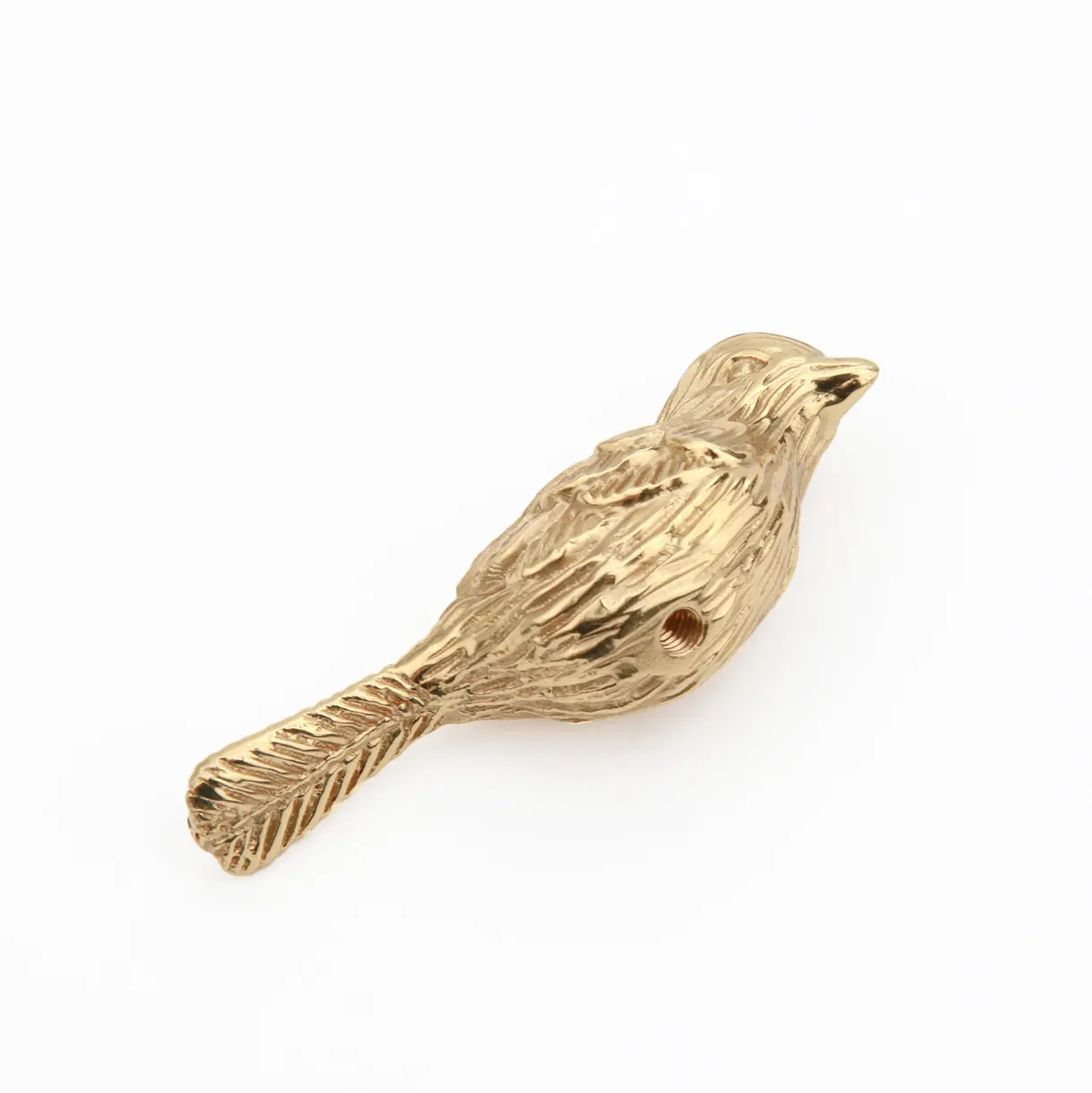 Poignée en laiton Style rétro européen, monotrou avec poignées pour tiroir, armoire de garde-robe, boutons d'oiseaux de porte