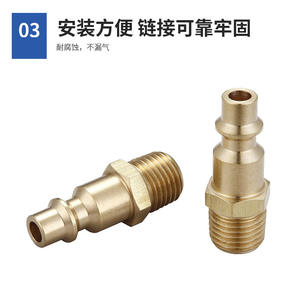 Ensemble de cinq raccords rapides américains 1/4 NPT personnalisés pour les accessoires et pièces d'outils pneumatiques, OEM disponible - Product Image 5