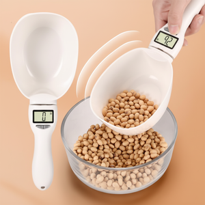 Cuillère-balance numérique intelligente 0,5 kg, écran LCD en plastique, pour la mesure des ingrédients alimentaires, outil de cuisine - Product Image 1