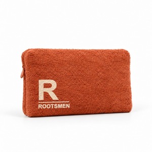 Bolsa de Cosméticos de Tela de Rizo, Color Terracota, Poliéster, 23x3x17cm, con Cierre, para Playa, Viaje, Maquillaje, Color Personalizado, MOQ Bajo - Product Image 2