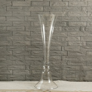 Offre Spéciale <span class=keywords><strong>80</strong></span> <span class=keywords><strong>cm</strong></span> de haut réversible trompette fleur Arrangement verre <span class=keywords><strong>Vase</strong></span> Design moderne mariage décor sol <span class=keywords><strong>Vase</strong></span> - Product Image 3