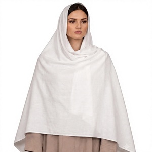 Écharpe en coton unie, douce et légère pour femme, longue et enveloppante, en stock, personnalisable OEM ODM - Product Image 1