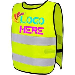 2025 personnalisé enfants gilet réglable réfléchissant Costume de Construction respirant en vert néon pour les activités de nuit en plein air - Product Image 2