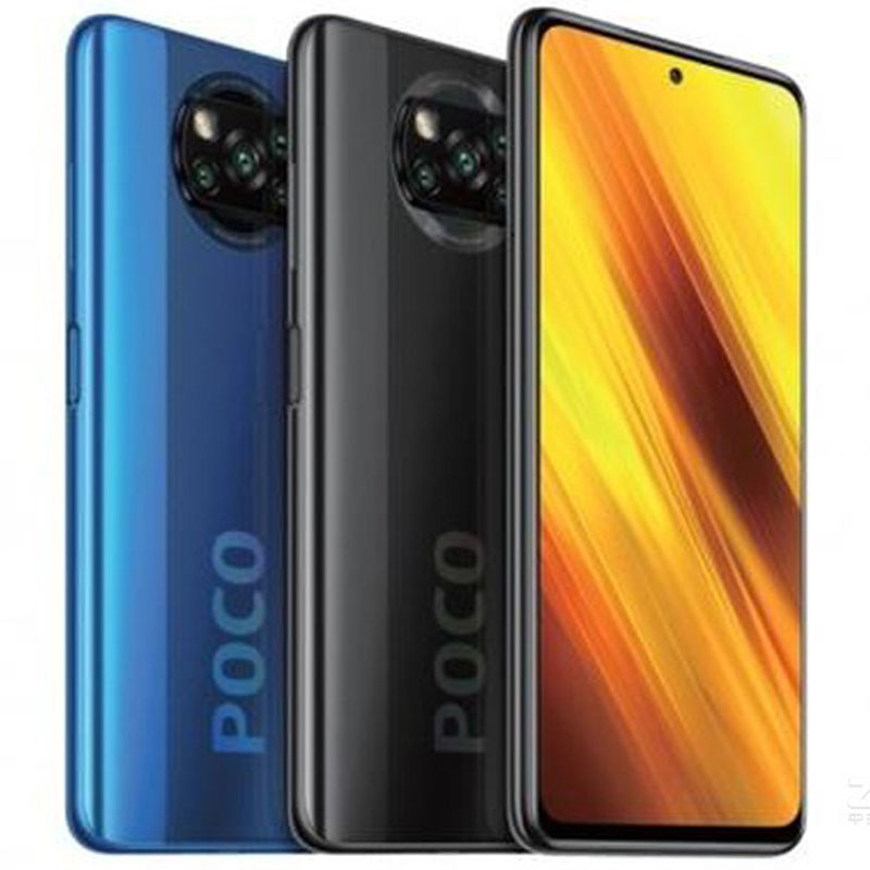 휴대 전화 원래 xiaomi poco x3 스마트 휴대 전화 스마트 폰 NFC 기능 5160mah