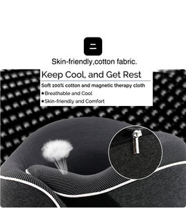 Oreiller de voyage <span class=keywords><strong>Saien</strong></span> Patent Reisekissen, lavable, en polyester/coton, mousse à mémoire de forme, en forme de U, portable, pour le bureau, la sieste, les voyages, avec soutien du cou - Product Image 3