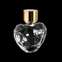 Flacon de parfum en forme de cœur exclusif pour la Saint-Valentin, 100 ml, design unique, flacon de parfum vide avec pompe, logo personnalisable