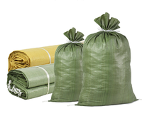 Pabrik Tiongkok menghasilkan harga murah tas PP warna putih kantung plastik tenun cocok untuk penggunaan tepung makanan untuk pakan