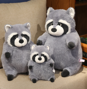 Animales de mapache de cola grande bonitos de alta calidad, juguete de peluche, amigo del bosque, muñeco de mapache pequeño, fabricante directo de animales de cola de suministro - Product Image 4