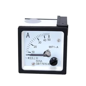 99T1-A सूचक प्रकार एसी Ammeter 1A 2A 3A 5A 10A 20A 25A 30A 40A 50A एम्पीयर मौजूदा मीटर