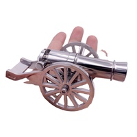Small Warrior Napoleon Cannon Stainless Steel Desktop Model
