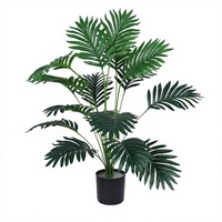 Palmera Artificial Moderna de 70 cm, Mini Bonsái Verde para Decoración de Centros Comerciales y Hogar, Plantas Artificiales, Árbol Artificial