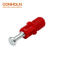 CB2932 DONHOLN Rafix Sambungan Baut 42mm Tiga-dalam-Satu Penghubung Furnitur Penyambung Dowel untuk Panel Kabinet