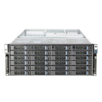 Boîtier de serveur 4u, profondeur réduite, 24 baies, serveur à échange à chaud, châssis de serveur haute performance, boîtier de serveur de stockage, montage en rack, boîtier de PC