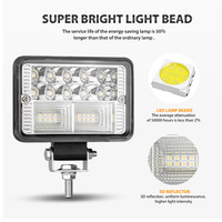 RCJ 4 pouces 78W carré phare LED DRL feux auxiliaires pour motos hors route projecteur 4X4 lumière pour SUV Jeep camion