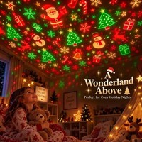 Nouveau projecteur de lumière de Noël avec design d'arbre de Noël, alimenté par USB, veilleuse de Noël, projecteur de plafond pour la décoration intérieure des fêtes de Noël