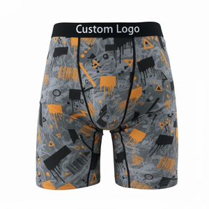Boxer da Uomo con Stampa Graffiti Neon e Mostri, Abbigliamento <span class=keywords><strong>Intimo</strong></span> Streetwear con Stampa Digitale, Vendita all'Ingrosso - Product Image 2