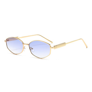 Gafas de Sol <span class=keywords><strong>Hexagonales</strong></span> Exquisitas para <span class=keywords><strong>Mujer</strong></span>, Novedad 2026, Elegantes Gafas de Metal Dorado, Modernas, Retro, para Uso Diario, Fiestas, Diseño de Moda - Product Image 5