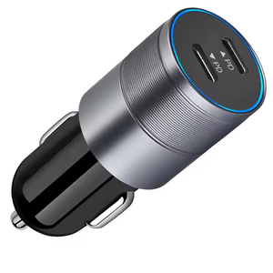 Hochwertiges 40W PD Universal Dual Typ C Port Auto ladegerät Schnell ladung USB C Auto ladegerät für iPhone für Samsung - Product Image 3