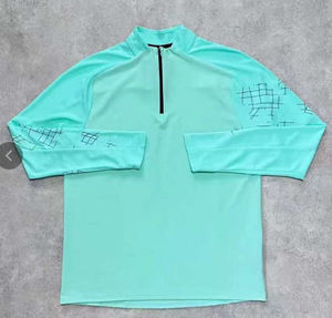 Giacca Sportiva da Uomo con Mezza Zip e Protezione Solare - Abbigliamento Tecnico Traspirante da Esterno a Maniche Lunghe con Collo Alto ad Asciugatura Rapida - Product Image 1