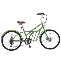Vélo de ville MEGHNA de 24 pouces avec 6 vitesses, mini vélo cargo, vélo pour animaux de compagnie, adapté aux petits et moyens animaux, vélo pour chien
