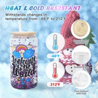 Gobelets en verre à double paroi en forme de canette de bière pré-percés de 12oz 16oz 20oz tasses de bricolage avec couvercle en bambou et paille