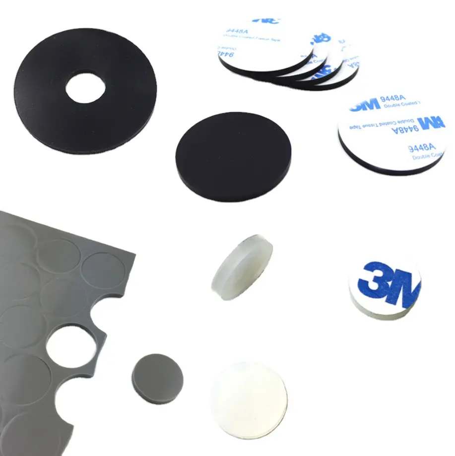 Deson sealing transparent gasket shockproof grid waterproof electrical appliance base non-slip silicon rubber pads