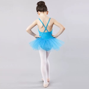 Vestito da ballo blu economico per bambine, tutù da <span class=keywords><strong>ballerina</strong></span> per performance e spettacoli teatrali - Product Image 2