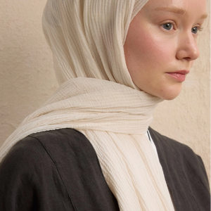 Ligero Transpirable Color étnico Bloqueo Modal Arrugado Largo Hijab Multifunción Uso diario Viaje tropical Tradicional - Product Image 3