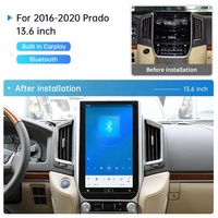 Ecran de navigation GPS pour LandCruiser LC200 16-21 Système Android Tesla 13.6 pouces avec lecteur multimédia Radio stéréo CarPlay