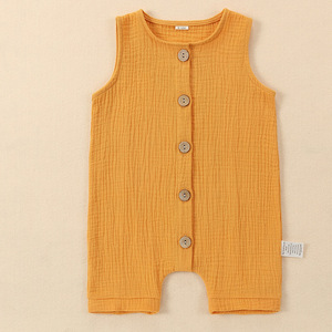 Ropa sin mangas <span class=keywords><strong>de</strong></span> algodón puro <span class=keywords><strong>para</strong></span> bebés, <span class=keywords><strong>chaleco</strong></span> transpirable <span class=keywords><strong>de</strong></span> verano, pelele <span class=keywords><strong>de</strong></span> color sólido <span class=keywords><strong>para</strong></span> recién nacidos - Product Image 6