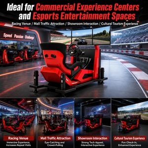 <span class=keywords><strong>Simulateur</strong></span> de course MR VR avec grand cockpit à détection de mouvement, trois écrans, siège dynamique à quatre ou six axes et force G pour jeu <span class=keywords><strong>F1</strong></span> - Product Image 2