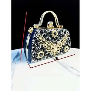 Modische Damen Brautjungfern Clutch für Abschlussball Cocktailparty Hochzeit Verlobung - Product Image 2