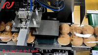 Machine d'emballage horizontale automatique de type coussin pour sacs alimentaires avec remplissage et enveloppement motorisé haute précision