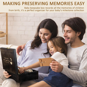 Wooden <strong>Baby</strong> Reveal Announcements Surprise Ideas Test Holder DIY <strong>Baby</strong> Keepsake <strong>Memory</strong> Gift <strong>Box</strong> - Product Image 3