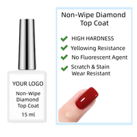 Top Coat Sans Essuyage Longue Durée Sans Fluorescence Anti-Jaunissement Gel UV Diamant