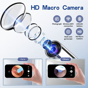 Nettoyeur d'oreille visuel avec caméra, lumières LED, objectif 3,5 mm, outil d'élimination du cérumen, prise de vidéo HD, cure-oreille - Product Image 2