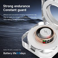 Anneau lumineux intelligent OEM avec télécommande, réveil, surveillance de la santé, suivi sportif, fréquence cardiaque, suivi du sommeil, oxymètre étanche IP68, écran OLED