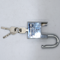 Clé à ailettes chromée électronique de type carré de haute qualité de 40mm meilleur prix pas cher cadenas à demi-faisceau antirouille
