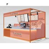 Kiosque moderne et créatif pour centre commercial, café, bar, comptoir d'exposition, centre commercial, kiosque de crème glacée, design de kiosque alimentaire
