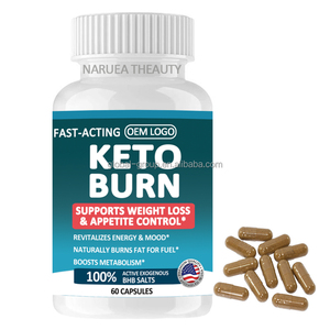 Keto bhb viên nang đốt cháy chất béo giảm cân Burner quản lý bụng thúc đẩy tiêu hóa đường ruột - Product Image 1