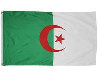 Drapeau Algérien 3x5 FT en Polyester 100D Imprimé – Nouveau Stock en Gros